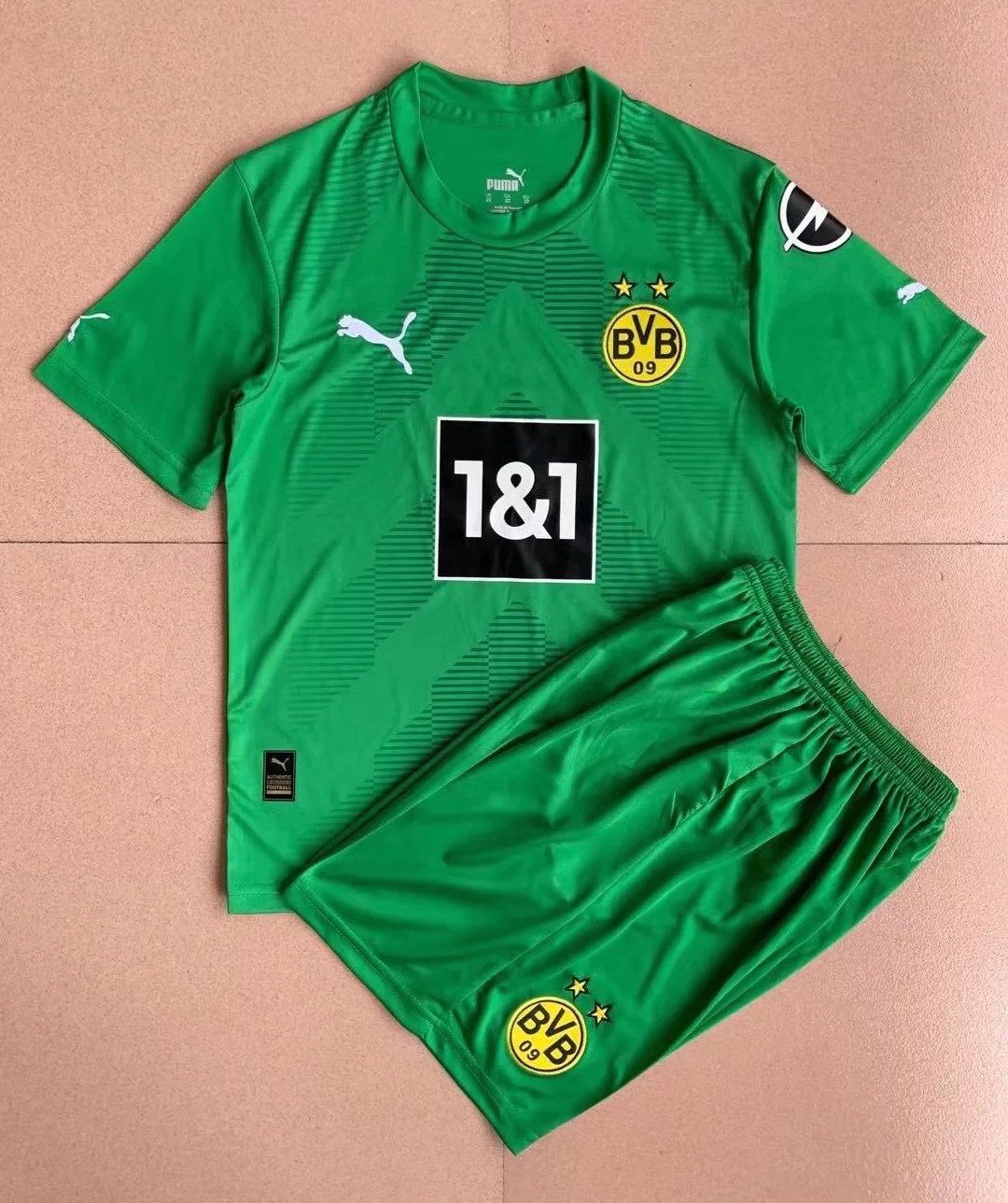 Kids-Dortmund 22/23 GK Green Soccer Jersey